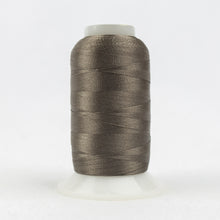 Load image into Gallery viewer, WonderFil Polyfast polyester sewing thread spool p4327 smoke grey
