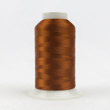 Load image into Gallery viewer, WonderFil Polyfast polyester sewing thread spool p4352 dark rust
