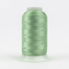 Load image into Gallery viewer, WonderFil Polyfast polyester sewing thread spool p6485 mint green
