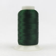 Load image into Gallery viewer, WonderFil Polyfast polyester sewing thread spool p6499 dark evergreen
