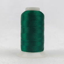 Load image into Gallery viewer, WonderFil Polyfast polyester sewing thread spool p6593 green dazzle
