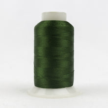 Load image into Gallery viewer, WonderFil Polyfast polyester sewing thread spool p6596 swamp green
