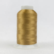 Load image into Gallery viewer, WonderFil Polyfast polyester sewing thread spool p9408 golden brown
